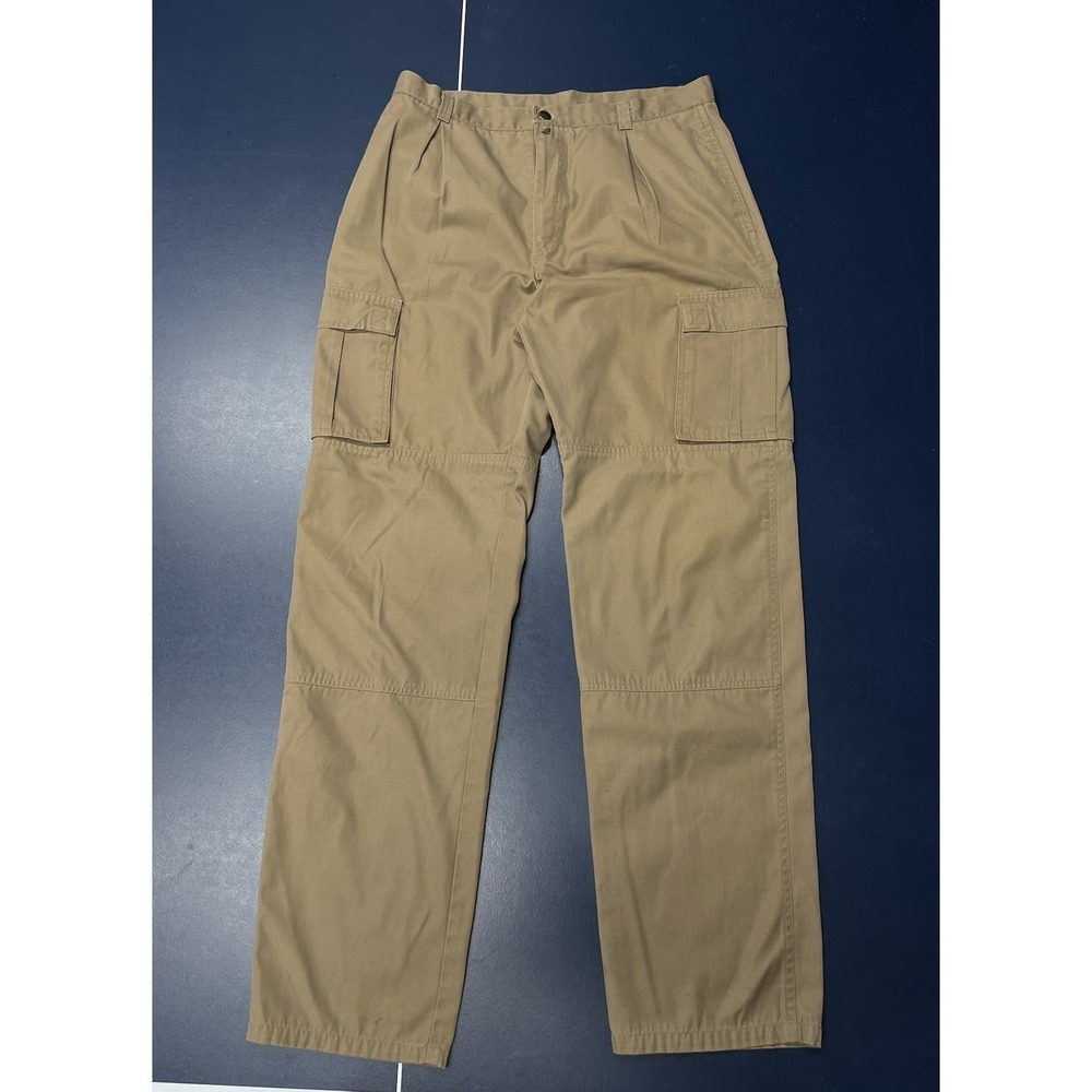 Vintage 90s Tan Straight Leg Cargo Pants Men's 32x30